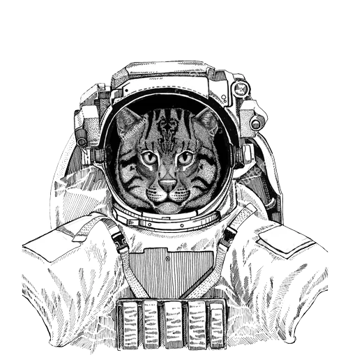 gato de traje espacial, dibujo de supresidad, cote al vector de traje espacial, dibujo de traje de espacios para perros, vaca con dibujos de traje de espacios con un lápiz