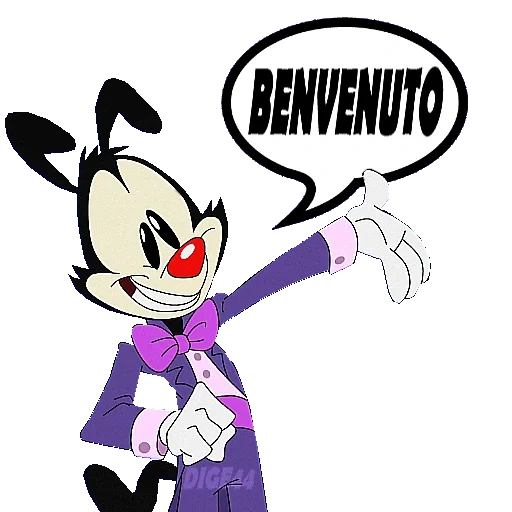 anime, les dessins animés, animaniacs, yakko warner, personnages mickey mouse