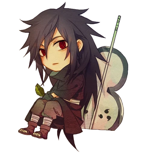 uchha madara, madara chibi art, qimei yu zhibo chibi, yuzhibo chibi madagaskar, anime naruto madara chibi