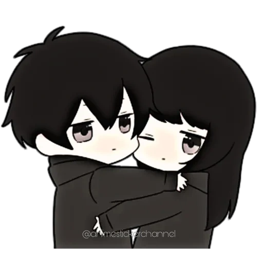 red cliff, figure, chibi and his wife, red cliff is lovely, cute cartoon couple