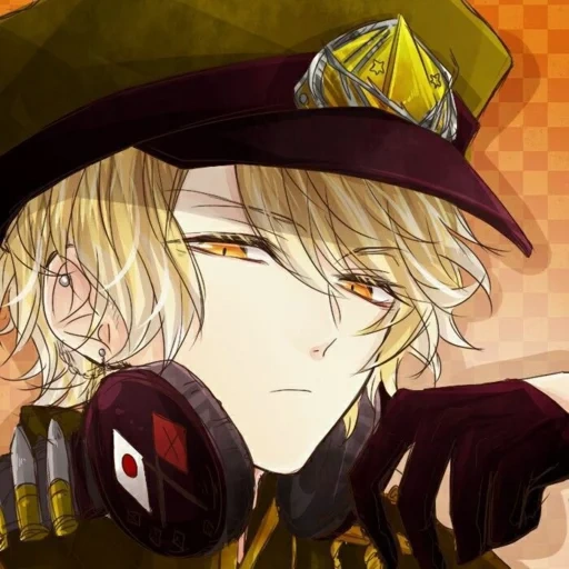 art de l'anime, anime mignon, anime boy, personnages d'anime, anime mec blonde chapeau