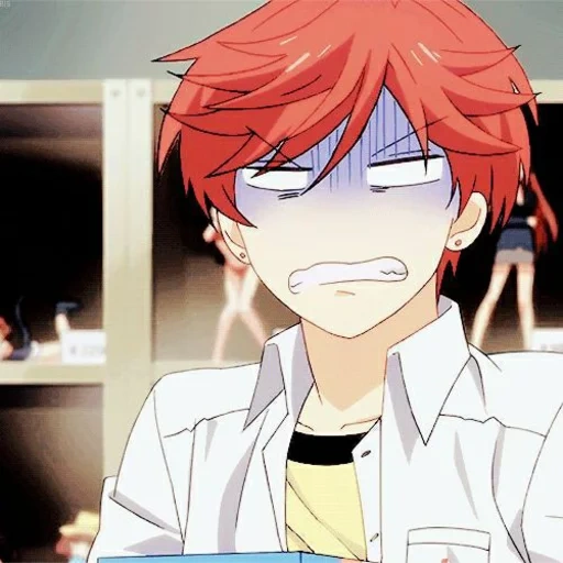 anime boy, micho michi, micho michi anime, gekkan shoujo nozaki-kun, screenshot von micho michi peinlichkeit