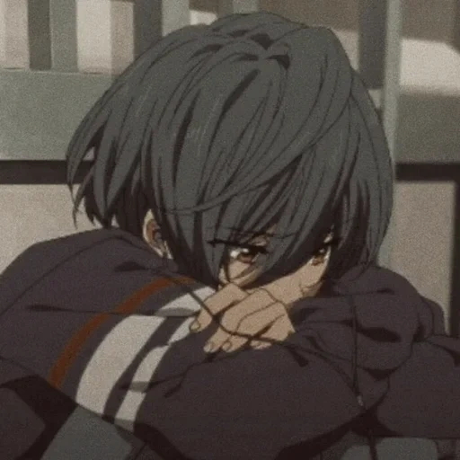 аниме, рисунок, парни аниме, sad anime boy, грустные аниме