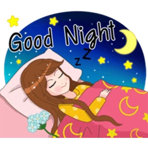 selamat malam, selamat malam manis, lelucon selamat malam, selamat malam mimpi indah, selamat malam gadis emoji