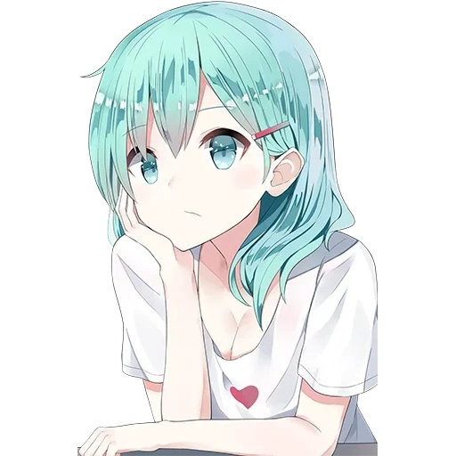 goddess anime, cartoon cute, hatsune mihisa, lanochiki animation, hatsune miku short hair