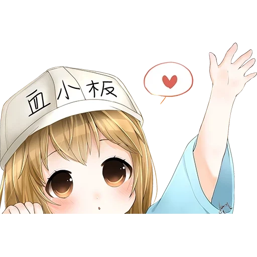 abb, chuanwai anime, hataraku saibou, shamelu race anime, anime hataraku saibou platelet