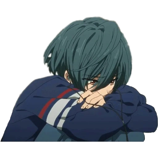 anime, la tristezza dell'anime, anime triste, personaggi anime, ikuya kirishima sad