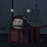 nesuko, nezuko, angry nezuko, angry nezuko in box, nazuko funny moments