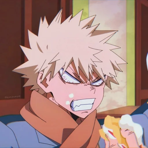 bakú, bakugou, madera ganadora de ginkgo, white valley gana el país, cartón bakugo katsuki