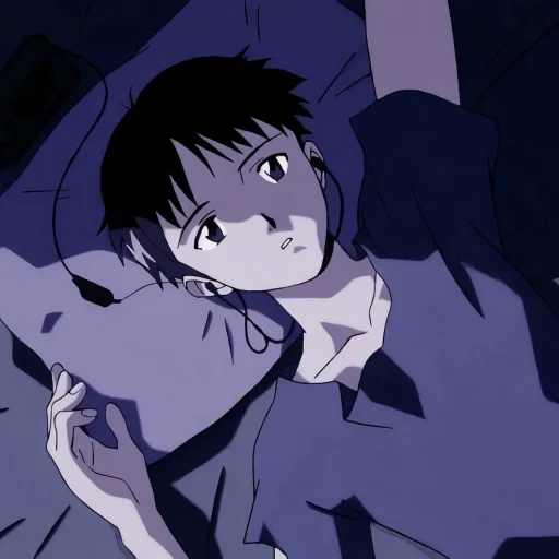 evangelion, shinji ikari, evangelion shinji, shinji ikari liegt, anime evangelion shinji