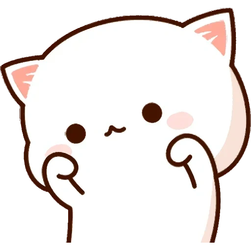 gato kavai, gatos kawaii, kavay cats, kawaii gato blanco, mochi mochi durazno gato