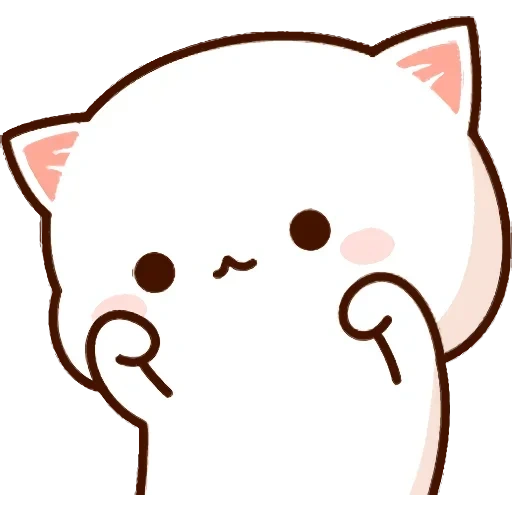 kavai cat, kawaii cats, kavay cats, kawaii cat white, mochi mochi peach cat