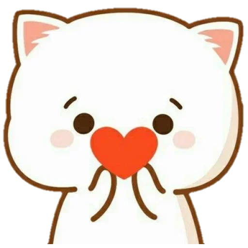 kucing kawaii, kucing kawaii, gambar kawaii yang lucu, kucing persik mochi mochi, kucing mochi mochi animasi kucing persik