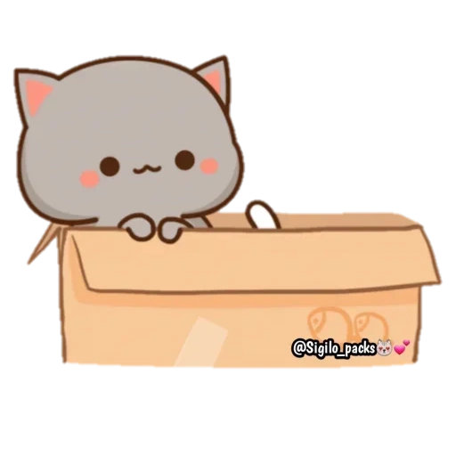 katiki kavai, kucing kawaii, kucing persik mochi, kucing persik mochi mochi, tangki sampah kucing mochi mochi peach peach