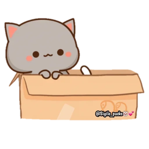 katiki kavai, kawaii cat, mochi peach cat, mochi mochi peach cat, mochi mochi peach cat garbage tank