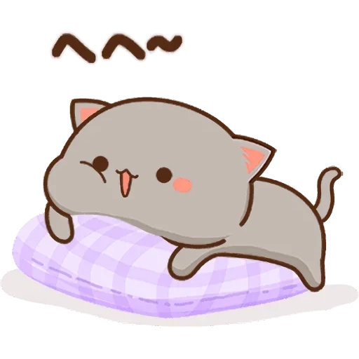 kucing kawaii, kitty chibi kawaii, kucing kawaii yang cantik, kucing persik mochi mochi, kucing kawaii yang lucu