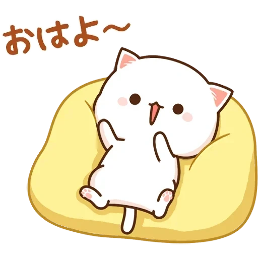 mochi mochi, kawaii cat, mochi peach cat, kitty chibi kawaii, mochi mochi peach cat