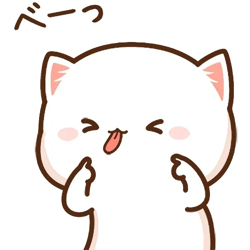 gato chibi, kawai seals, cat de pêssego mochi, selo de chibi chuanchuan, gato de pêssego mochi mochi