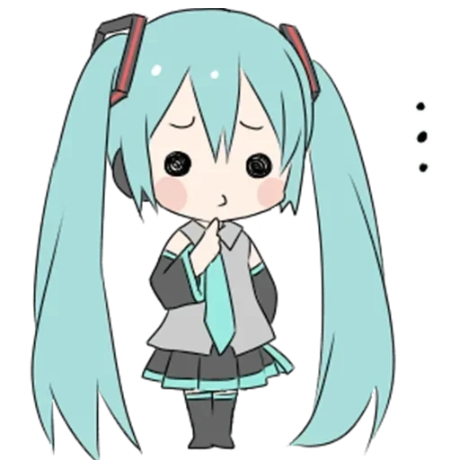 miku pom, мику хацунэ, hatsune miku, мику хацунэ чиби, чиби хатсуне мику