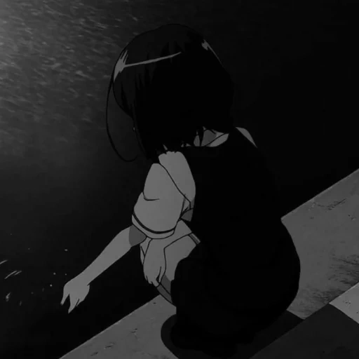 picture, anime sadness, sad anime, sad picchi, depression of anime