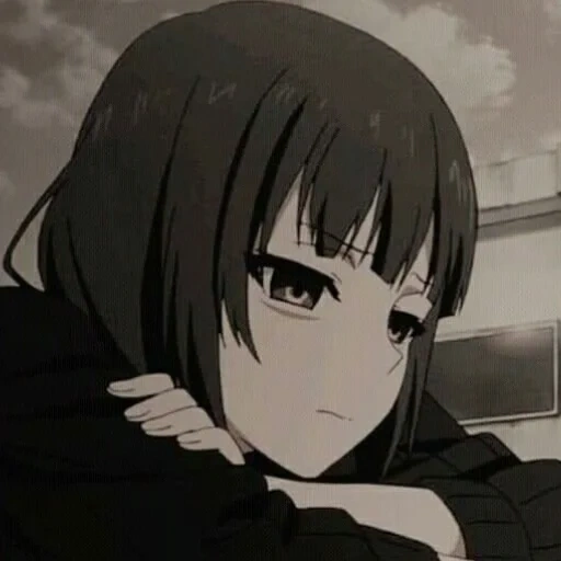 gadis anime, anime sedih, karakter anime, anime sitty, gadis anime yang sedih