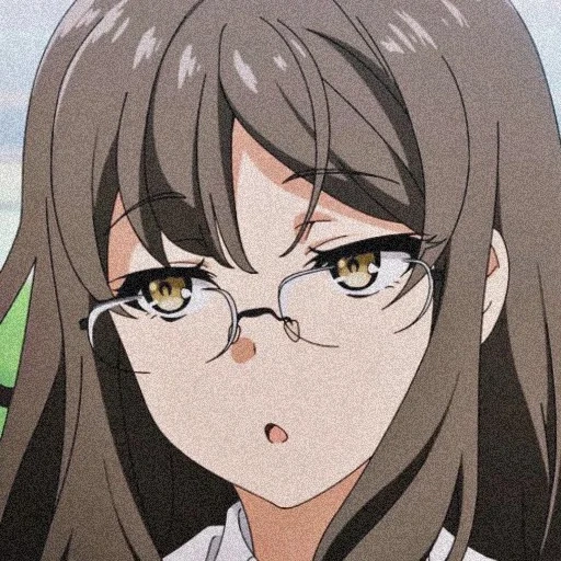 anime, anime girl, rio tomita anime, leo futaba avatar, seishun buta yarou