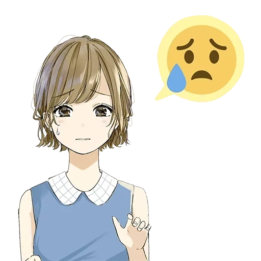 immagine, emoji anime, disegni anime, ragazza anime, emozioni di ragazze anime