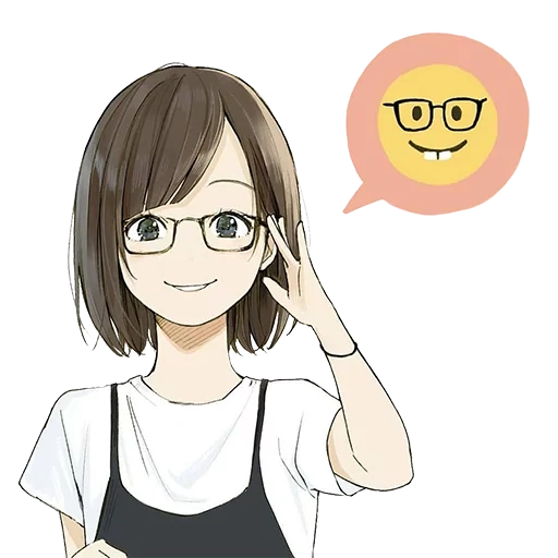 diagram, emoji anime, anime girl, emoji permainan anime, gadis komik bergerak