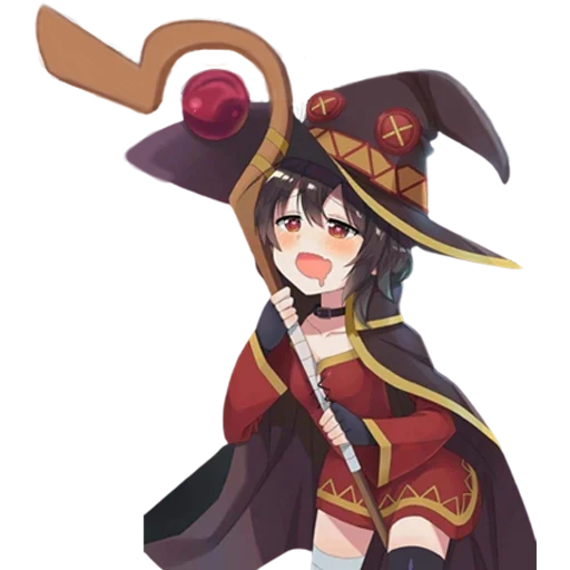 arte de megumina, megurm da artes, megum em anime, megumin konosuba, megum canasube