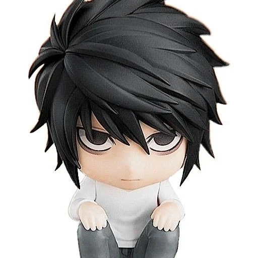 тетрадь смерти l, фигурки тетрадь смерти, l lawliet nendoroid 01, фигурка death note l 15 см, фигурка nendoroid death note