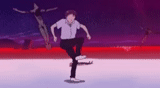 humano, sobre hielo, dmitry rylov patinaje figurado, neon genesis evangelion x jump school, 02303wasukaleengli pista patética-sinji
