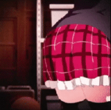 pop gifs, anime gifs, anime tverk skirt, anime shaking booty, anime shakes the booty
