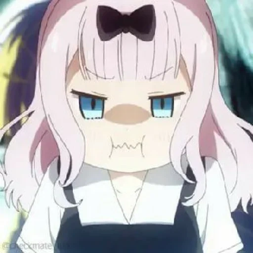 anime neko, funny animation, tmall animation is cute, chika fujiwara angry, chika fujiwara is angry