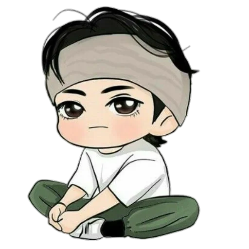 chibi, jeune femme, dessins de chibi, dessins d'anime, dessins par jungkook