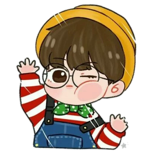 foto, art chibi, bts chibi, chibi fofo, cartoon taehen bts