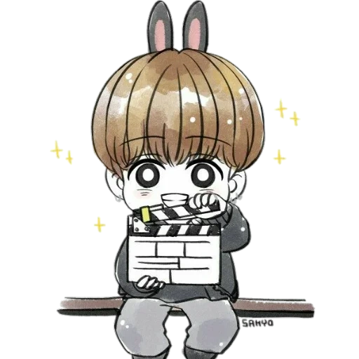 foto, chibi bts, chibi taehen, chibiki chonguk, bts vkook chibi