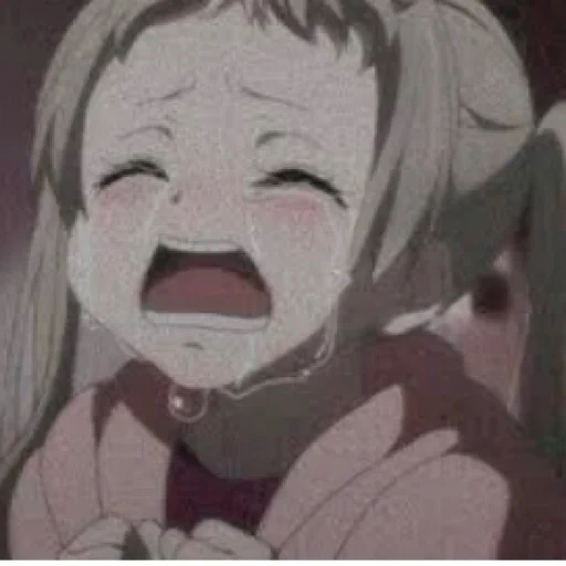 chorando, tristeza, animação triste, animação triste, bebê de anime chorando