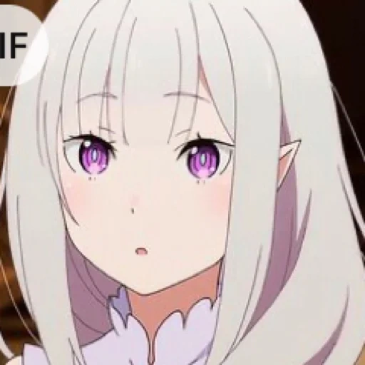 аниме, аниме милые, эмилия ре зеро, emilia re zero, аниме персонажи