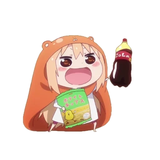 umaru, umaro tian, umaru chan, chibi umaru otaku, two faced sister umaru