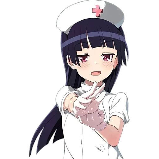 аниме укол, oreimo аниме, аниме медсестра, gokou ruri аниме, ruri gokou медсестра