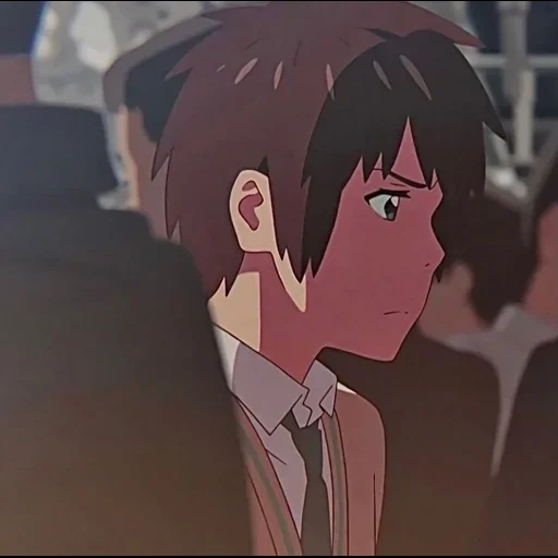 figura, seu nome, your name anime, papel de animação, captura de tela de animação asiática