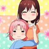 mom anime, anime girls, anime hugs, notebook hino yuri, diaya kurosava anime