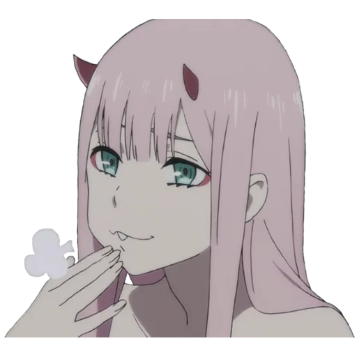 zero two, вайфу zero two, ахегао zero two, милый во франксе, 02 милый во франсе