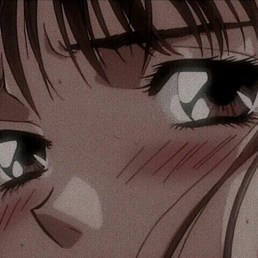 anime, manga de anime, ojos de anime, lágrimas de anime, anime 90 estética del ojo