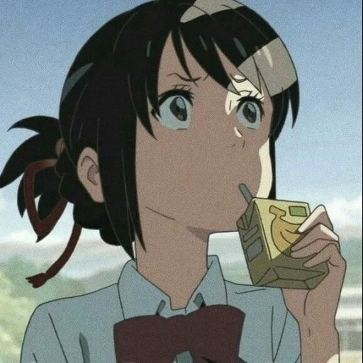 bild, dein name, anime mädchen, anime charaktere, ihr name mitsuha screenshots