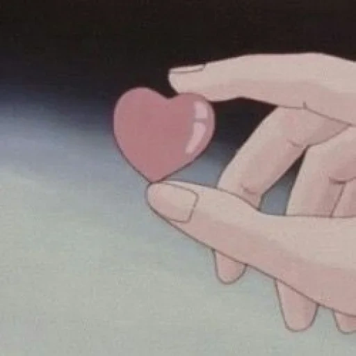 coração de anime, corações de anime, coração de anime, o coração das mãos do anime, o coração dos dedos do anime