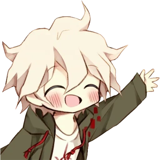 нагито, комаэда нагито, нагито комаэда чиби, nagito komaeda чиби