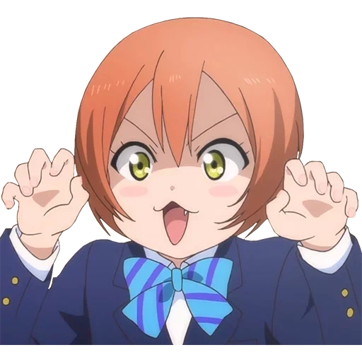 рин чан, аниме эмоции, рин хошизора, rin hoshizora, love live school idol project