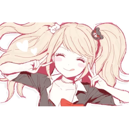 эношима джунко, danganronpa junko, джунко эношима аниме, аниме данганронпа джунко, danganronpa junko enoshima