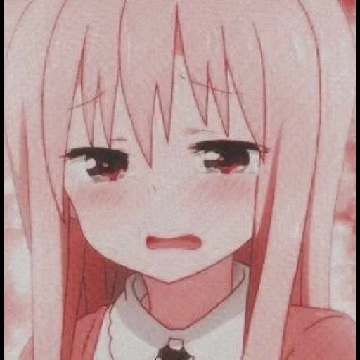 anime umaru, anime girls, the chan is embarrassed, anime embarrassed face, sad pickcha anime